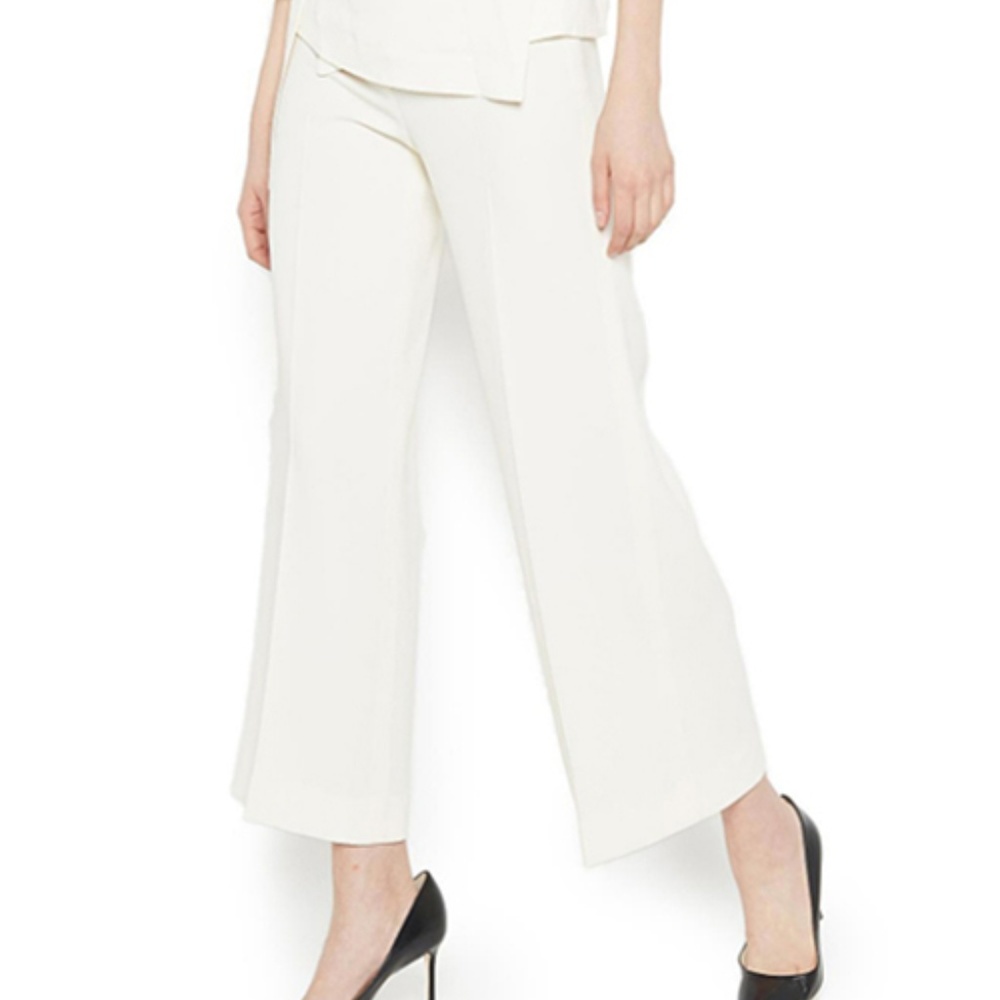 NWT THEORY Terena B Rosina cropped crepe wide Pant